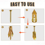 SEESE 40PCS Self-Drilling Drywall Anchors and Screws Kit, 12x30mm