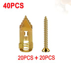 SEESE 40PCS Self-Drilling Drywall Anchors and Screws Kit, 12x30mm